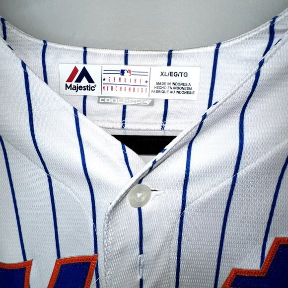 New York Met's Baseball White Jersey Size XL Noah Syndergaard #34 Majestic MLB - Picture 3 of 8